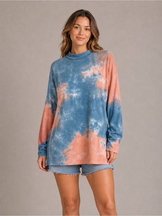 Free People Tops - Free People Tie-Dye Mock Neck 🌊 ☀️